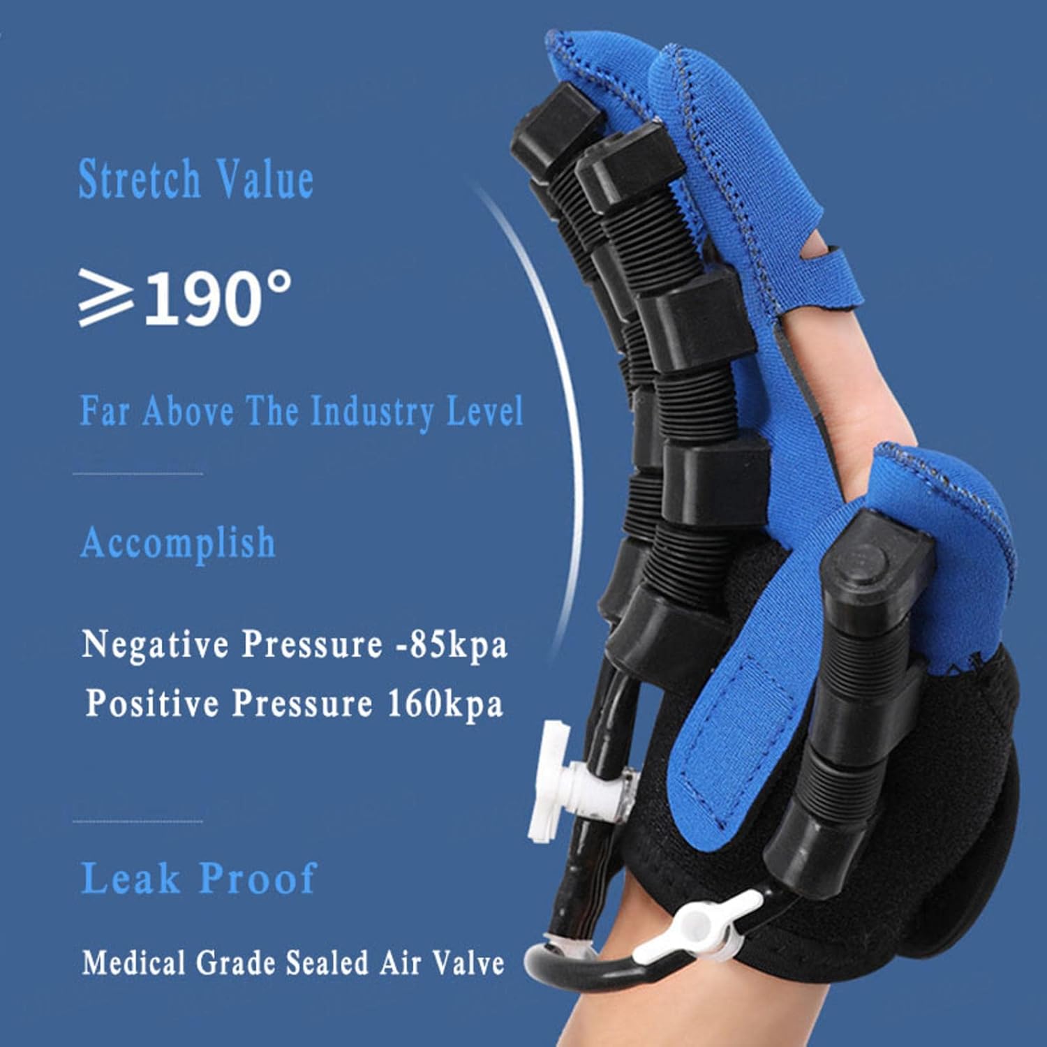 Rehabilitation Gloves Finger Orthoses Stroke Hemiplegia Hand Function Exercise Correction Fingerboard for Stroke People Finger Wrist Training,Right-L