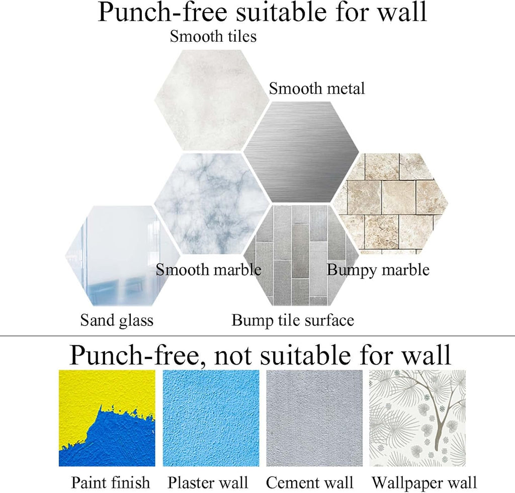 Towel Rack Towel Holder Wall Mounted Towel Bar Self Adhesive Towel Rack No Drilling Anti-Rust Space Aluminum Used in Toilets and Toilets/White A
