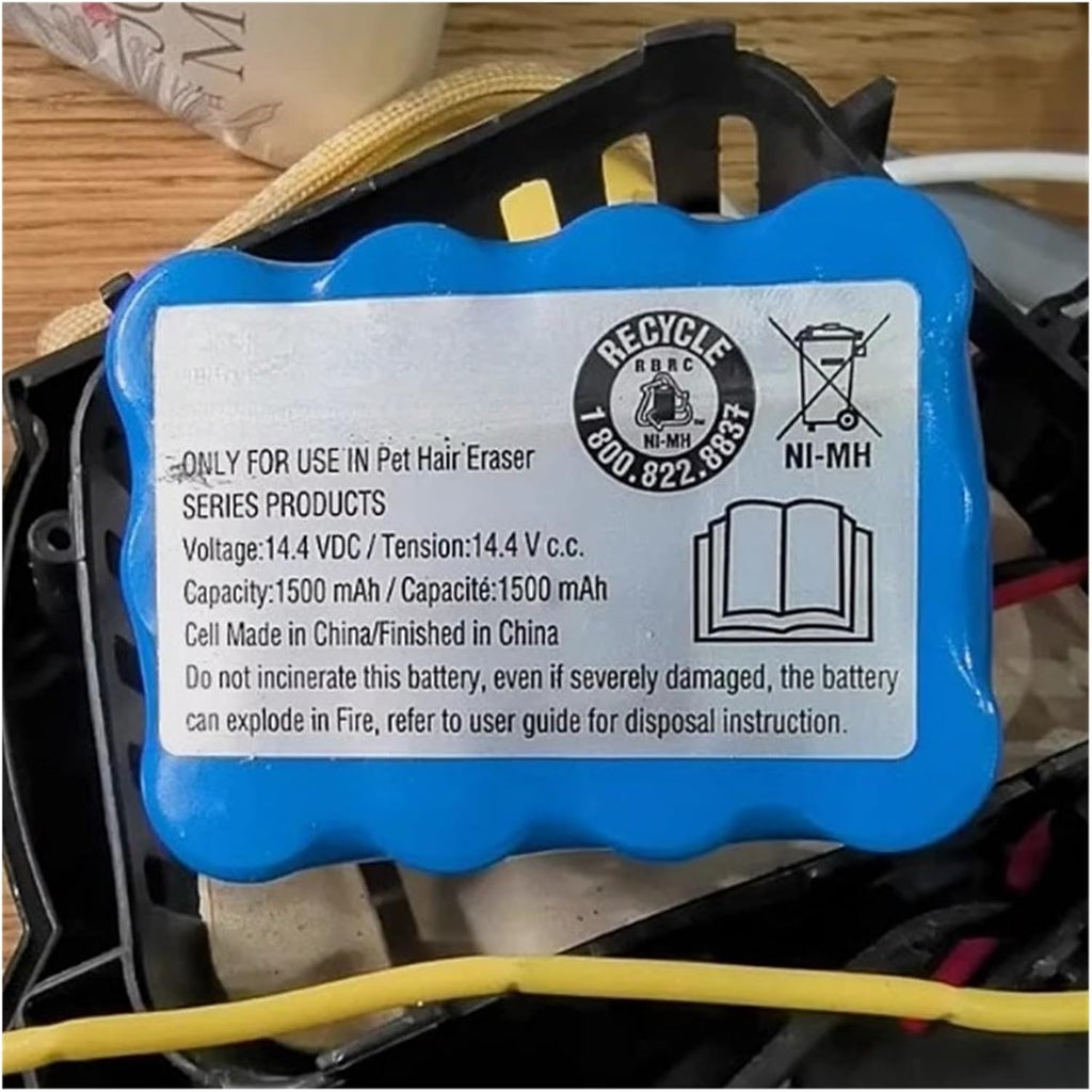 14.4V 1500mAh/2000mAh Replace Battery，Compatible for Bissell Pet Hair Eraser 1782C，Cordless Handheld Vacuum Battery Spare Parts(2000amh)