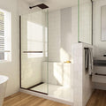 DreamLine Linea 34 inch W x 72 inch H Frameless Fixed Shower Screen in Oil Rubbed Bronze