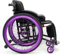 Wheelchairs for Adults,Sports and Leisure Wheelchairs,Portable Manual Wheel Chair,Folding All-Terrain Ultra Lightweight Wheelchair,Self-propelled Transport Wheelchairs(Seat Width 36cm/14.1in,Purple)