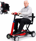 4-Wheel Mobility Scooter for Seniors, Foldable, 12-Mile Range | Auto Brake System for Enhanced Safety