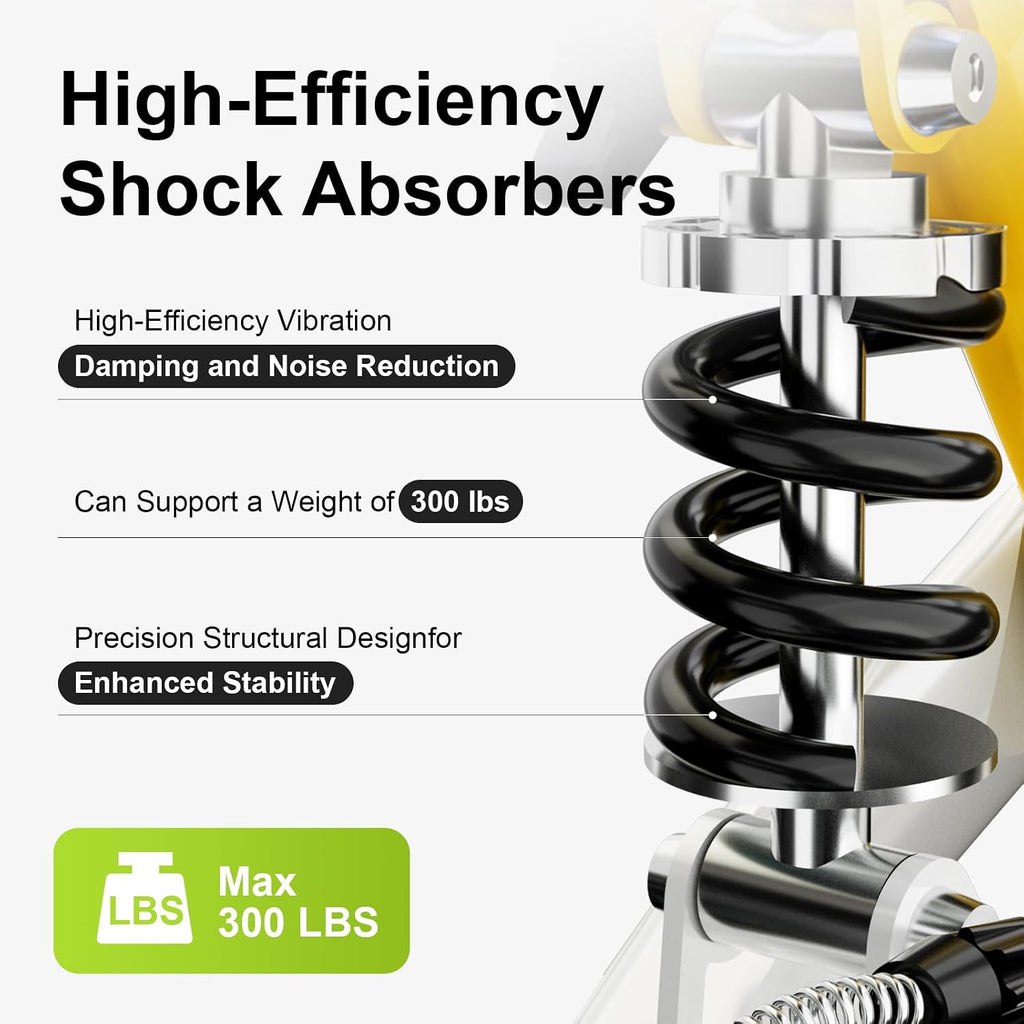 BlessReach Economy Steerable Knee Walker - Compact Crutch Alternative for Foot Injuries with Dual Braking System (Yellow)