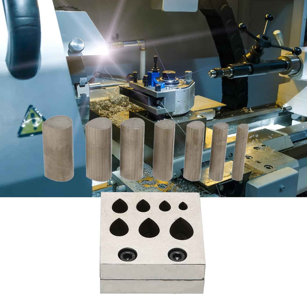 Punch Die Disc Cutter Set, Drop Shaped Jewelry Making Forming Tools, Jewelry Making Metal Forming Die Cutting Tools Hole Punch,Different Sizes 45 Steel Metal Punch Tool for Cutting