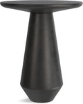 SIMPLIHOME Gloria Metal Side Table - 16 inch Wide Solid Metal Round Cast Aluminum Accent Table in Graphite, Contemporary End Table for Living Room with Powder-Coated Finish, Assembled