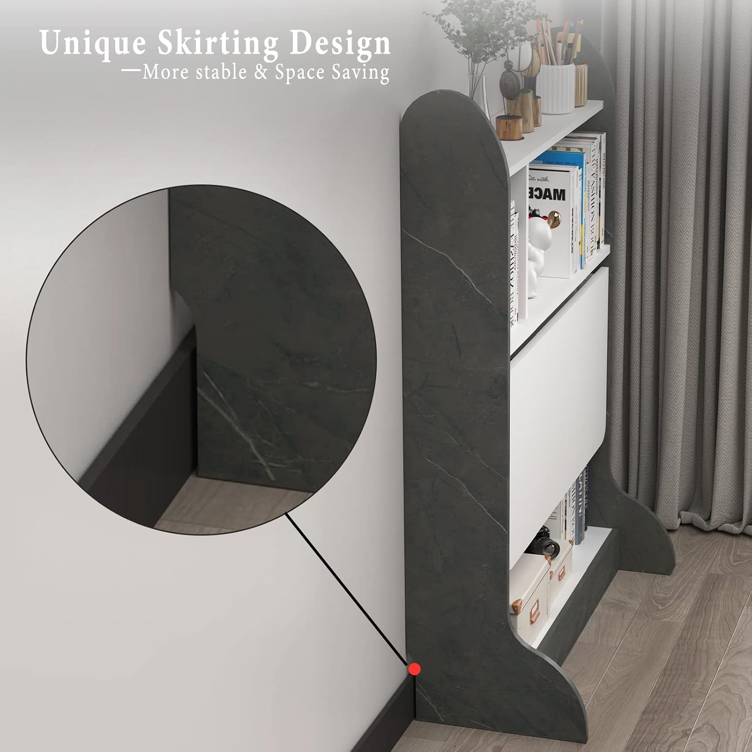 Pmnianhua Folding Wall Desk, Space Saving Removable Wall Desks with Storage Shelf Study Writing Table Freestanding Desk for Bedroom Small Space
