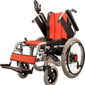 Electric Wheelchair and Flashlight Dual-Purpose Lightweight Folding Four-Wheel Smart Scooter Wheelchair for The Elderly with Disabilities