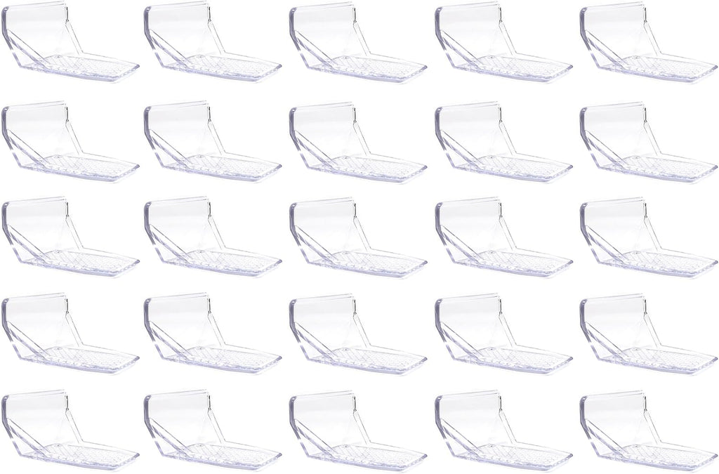 Clear Plastic Alpine 25 Piece Jumbo Snow Guards with Mechanical Fastening Mounting Hardware Kit - Includes (50) 2' #14 Self-tapping Screws with Neoprene Washers for Wood Purlins & (1) Tube Sealant