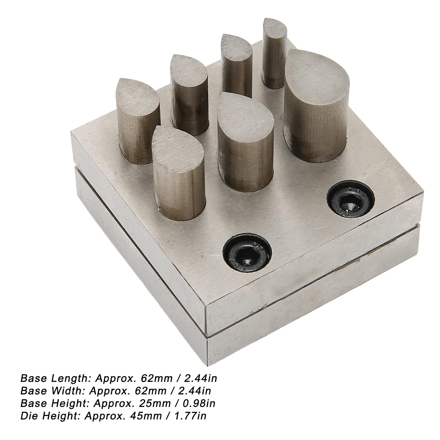 Punch Die Disc Cutter Set, Drop Shaped Jewelry Making Forming Tools, Jewelry Making Metal Forming Die Cutting Tools Hole Punch,Different Sizes 45 Steel Metal Punch Tool for Cutting