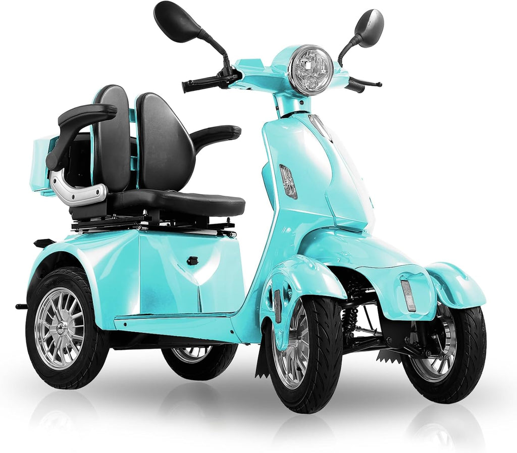 Mobility Scooters for Adults,Heavy-Duty 4 Wheel Mobility Scooters for Seniors,500 LB Capacity All Terrain Mobility Scooter Handicap Scooters for Adults,800W, Multiple Colors