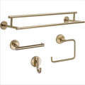 Delta Trinsic 4-Piece Bath Hardware Set with 24 in. Towel Bar, Toilet Paper Holder, Towel Ring, Towel Hook in Champagne Bronze