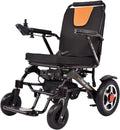 Lightweight Fold Electric Wheelchair Portable Wheel Chair Open/Fast-fold Compact Electric Chair 5-Speed Adjustment for Hemiplegia Paraplegia (Color : Black)