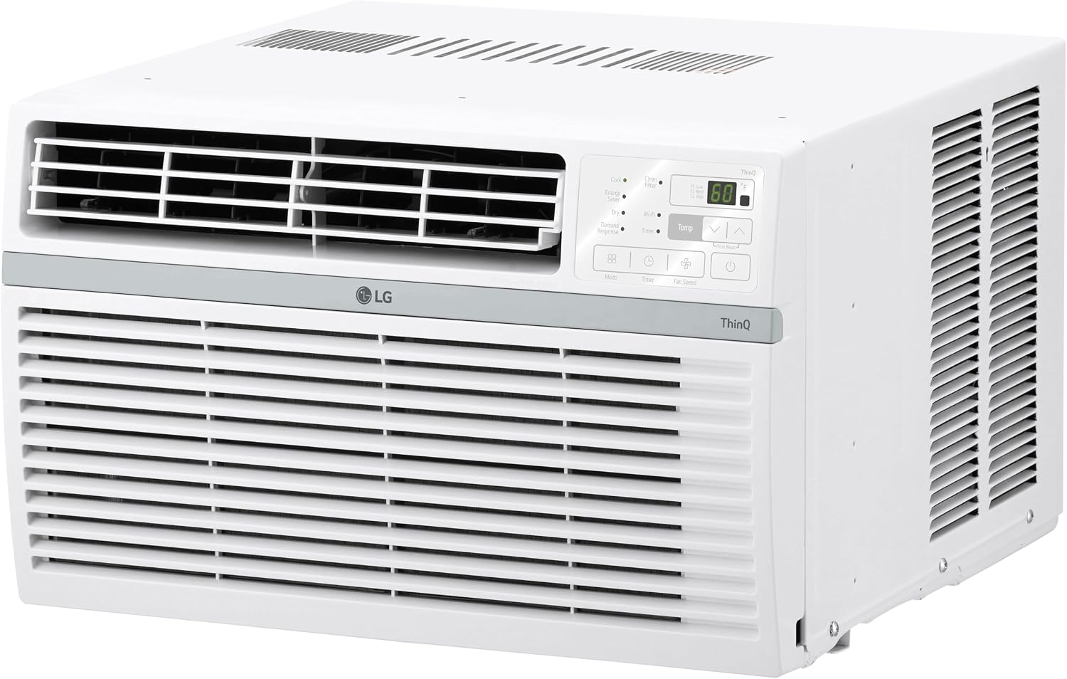 LG 12000 BTU Window Air Conditioner [2024 New]Remote Control WiFi Enabled Works w/LG ThinQ, Alexa, Hey Google,Ultra-Quiet, Washable Filter, Cools Large Rooms up to 550Sq.Ft AC Unit White LW1224RSMX