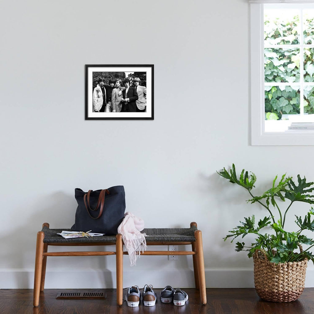 Art.com Wall Photo Rolling Stones, 1964 on Black Frame by Associated Newspapers, 21' x 17'