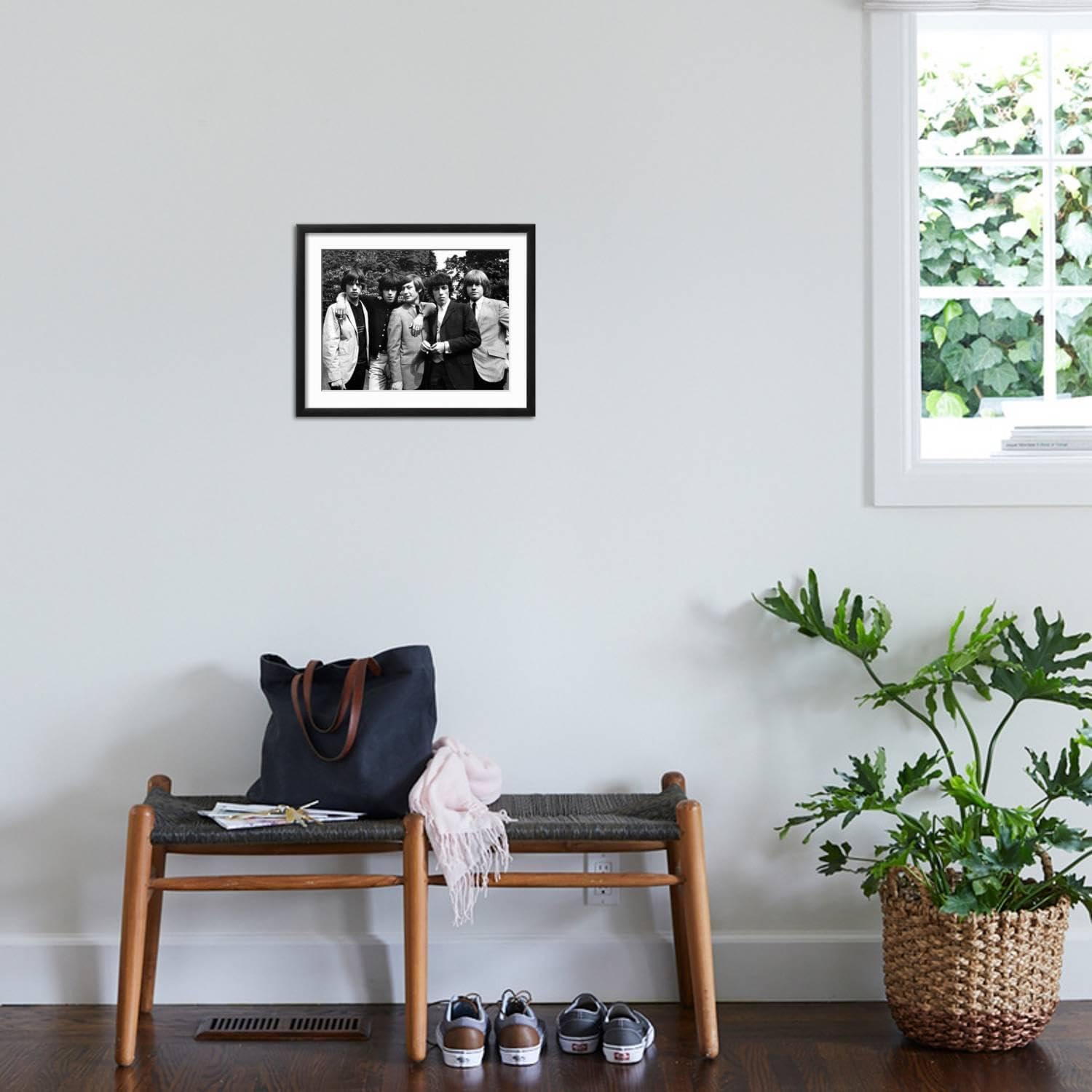 Art.com Wall Photo Rolling Stones, 1964 on Black Frame by Associated Newspapers, 21' x 17'
