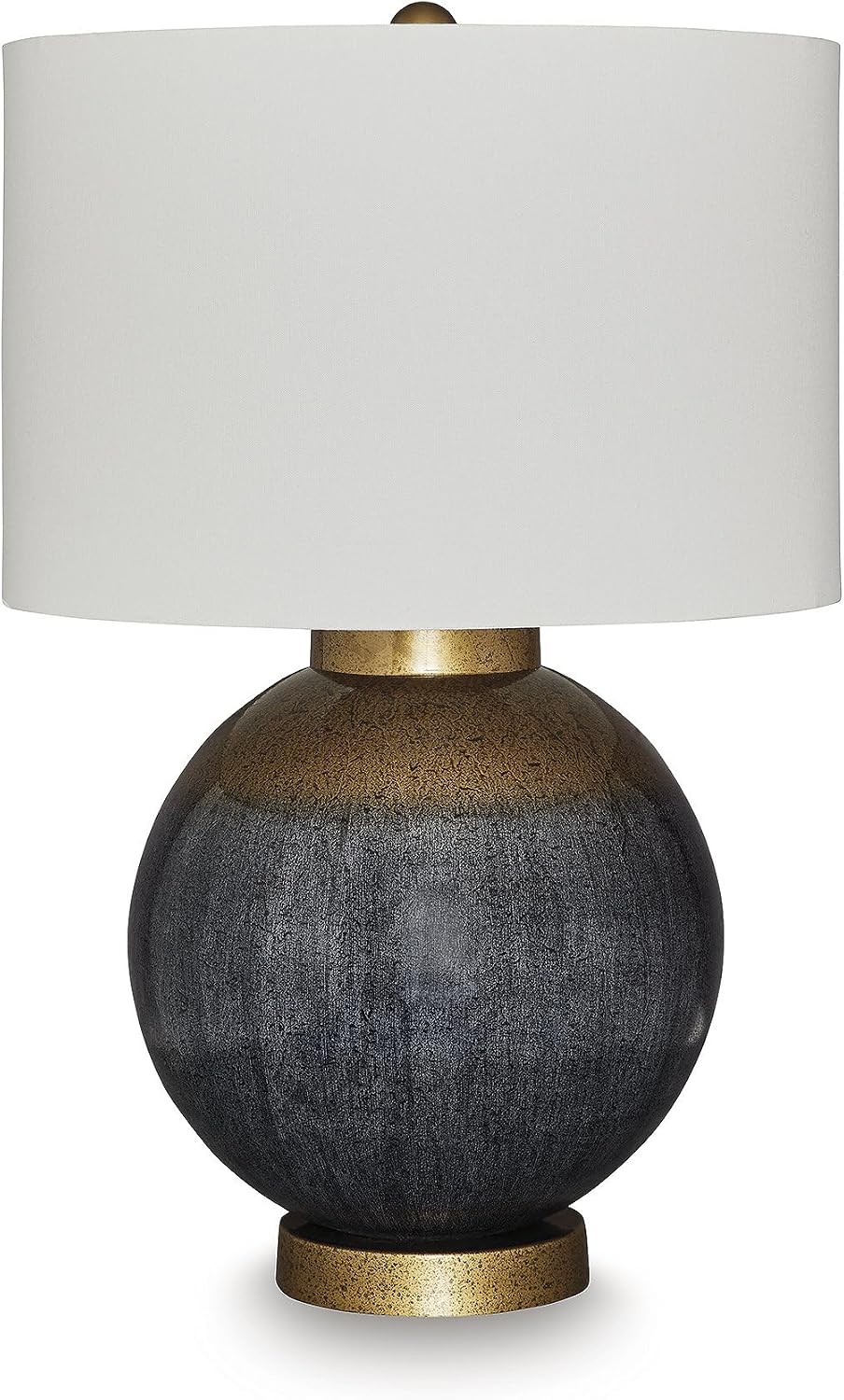 Signature Design by Ashley Adara Retro Metal Table Lamp with 3-Way Switch, Blue & Metallic