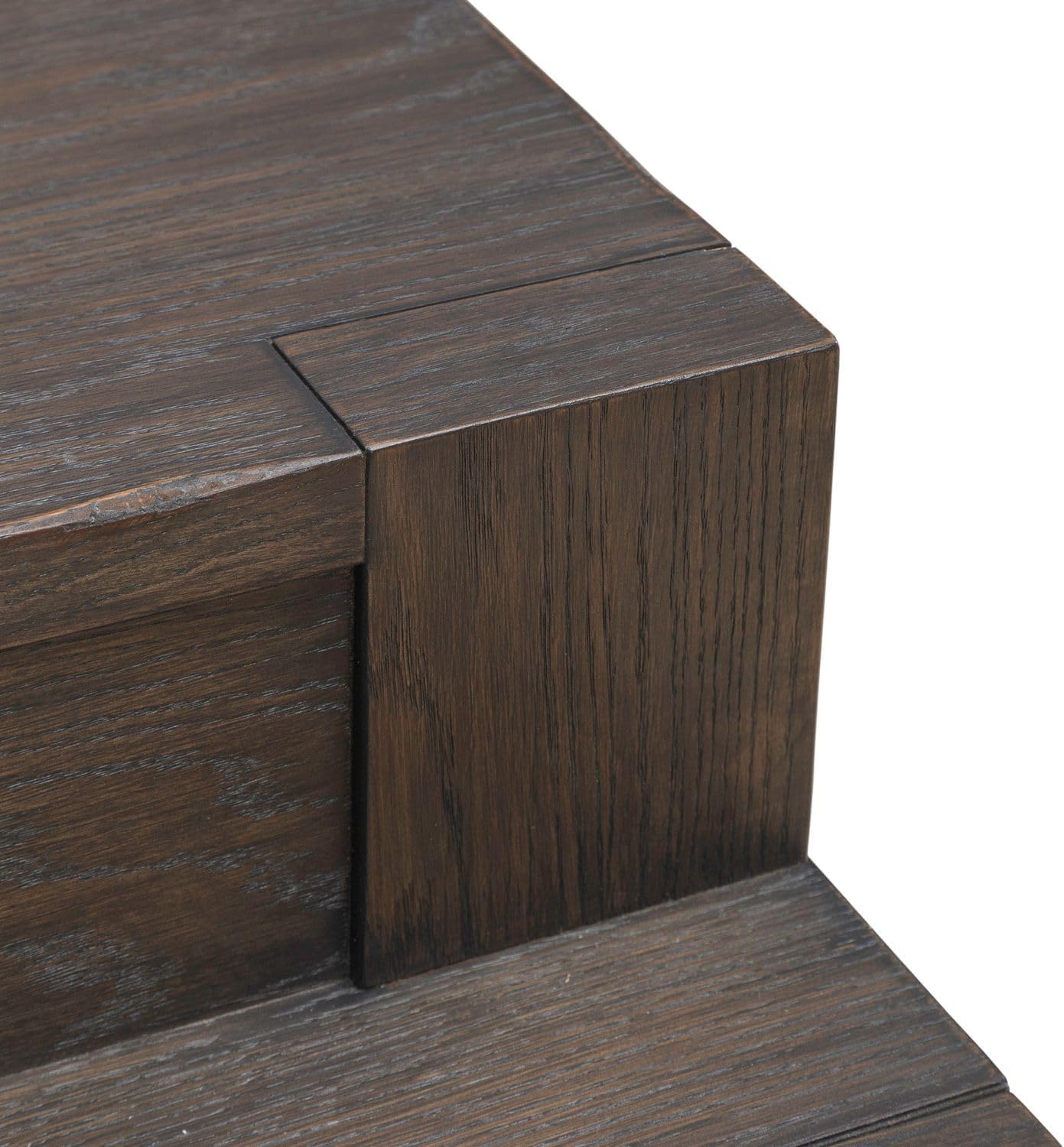 Liberty Furniture Lennox Hill Living Room Console Bar Table with Charging Station - Bark