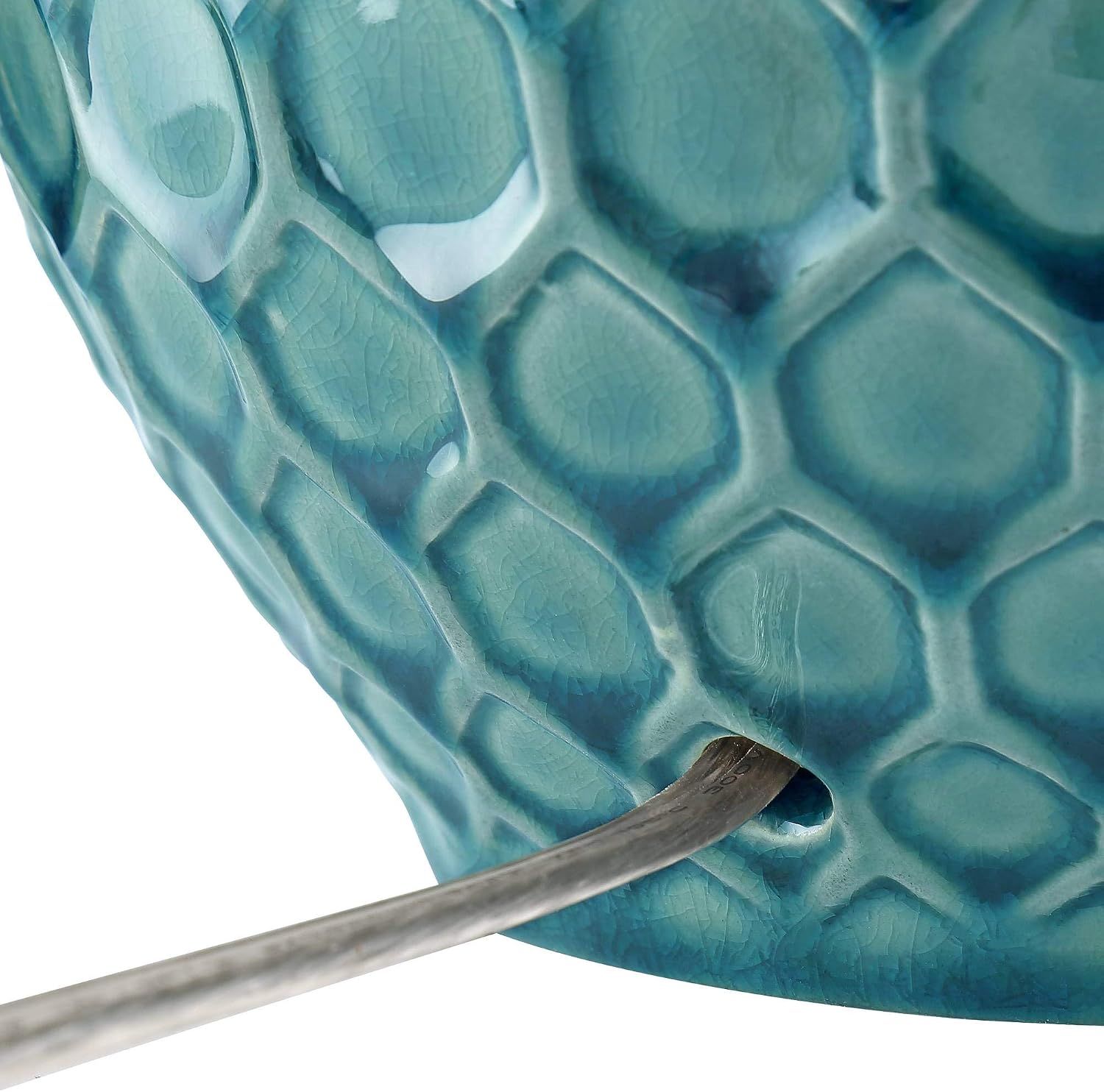 360 Lighting Kate Coastal Vase-Shaped Table Lamp 24.75' High Sea Foam Blue Green Ceramic Oatmeal Tapered Drum Shade for Cottage Core Living Room Bedroom Beach House Nightstand (Color May Vary)