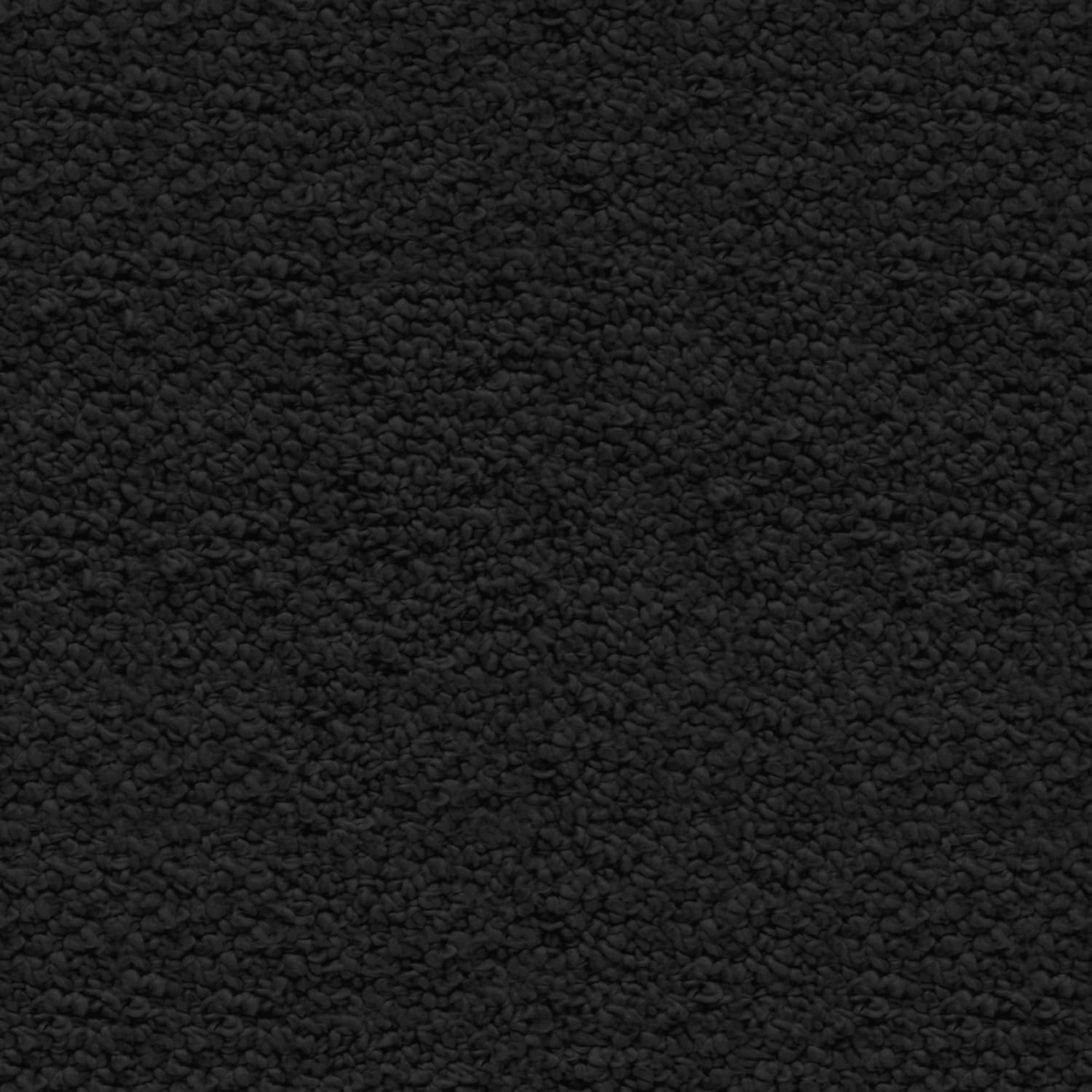 SIMPLIHOME Chantal Square Pouf - 18 inch Wide Upholstered Boucle Fabric Ottoman in Black, Contemporary Footstool, Coffee Table or Extra Seating for Living Room or Bedroom, Assembled