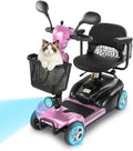 Mobility Scooter for Seniors/Adults,20/35 Miles up to 300lbs Capacity, 4 Wheels Mobility Scooters 350W 7MPH,USB Charging Detachable Lithium Battery with Rear Mirror