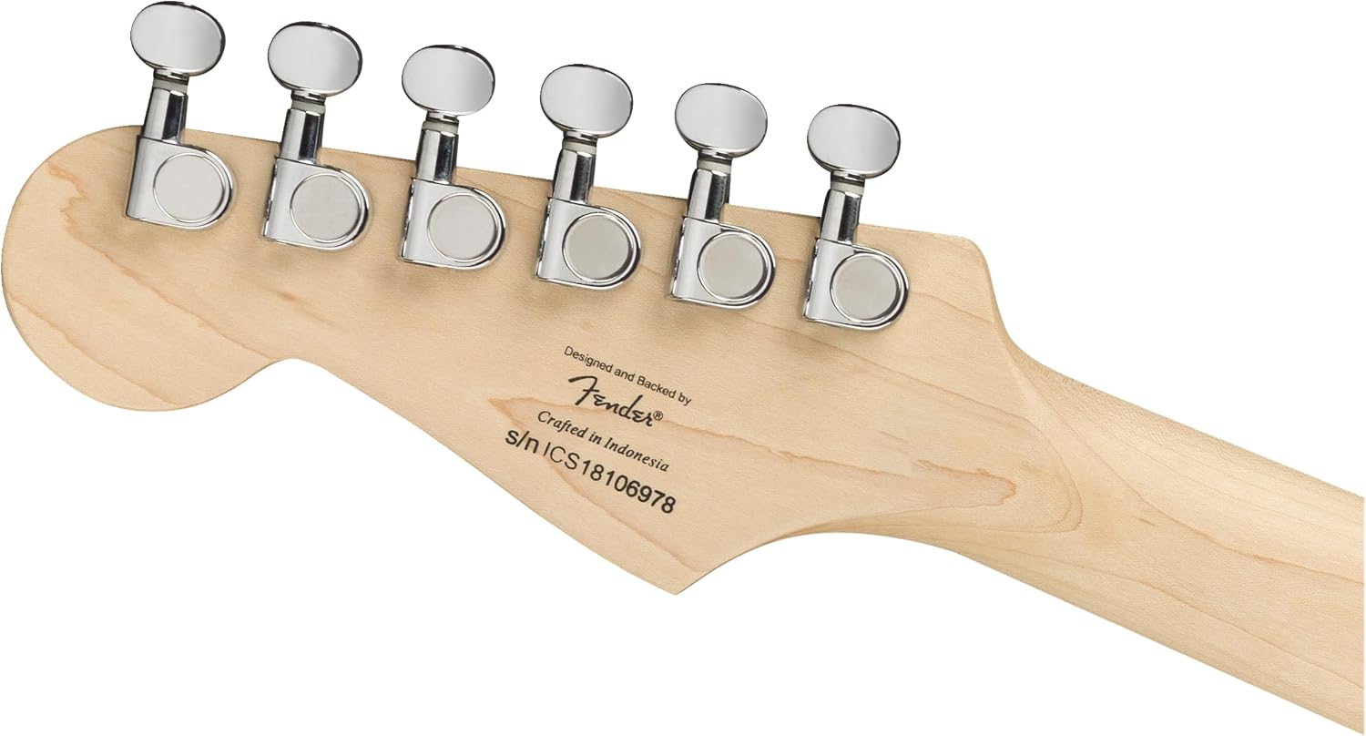 Squier Mini Stratocaster Electric Guitar, with 2-Year Warranty, Black, Laurel Fingerboard
