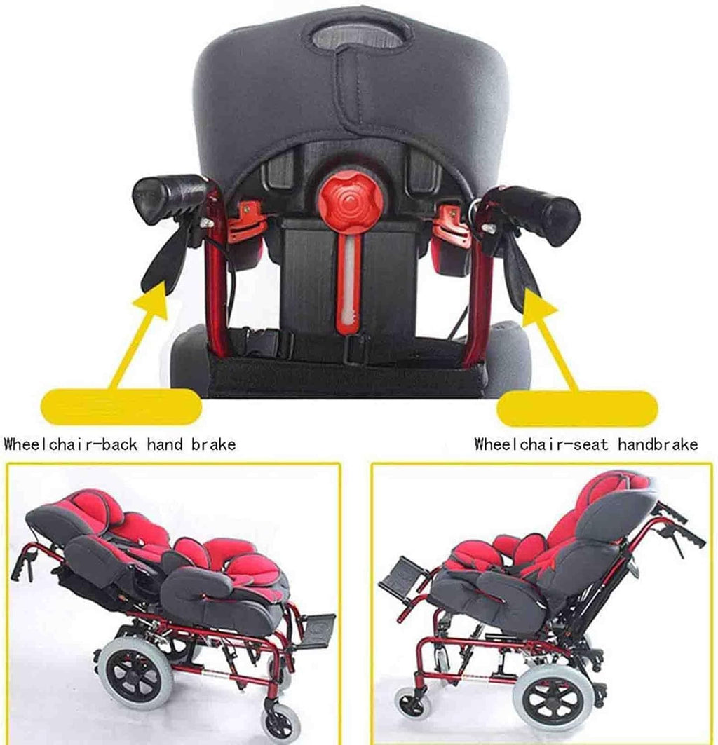 Child Wheelchair, Lightweight Folding Wheelchair, Lightweight Wheelchairs, Strong and Sturdy Self Propelled Wheelchair, Suitablefor Child People with Disabilities