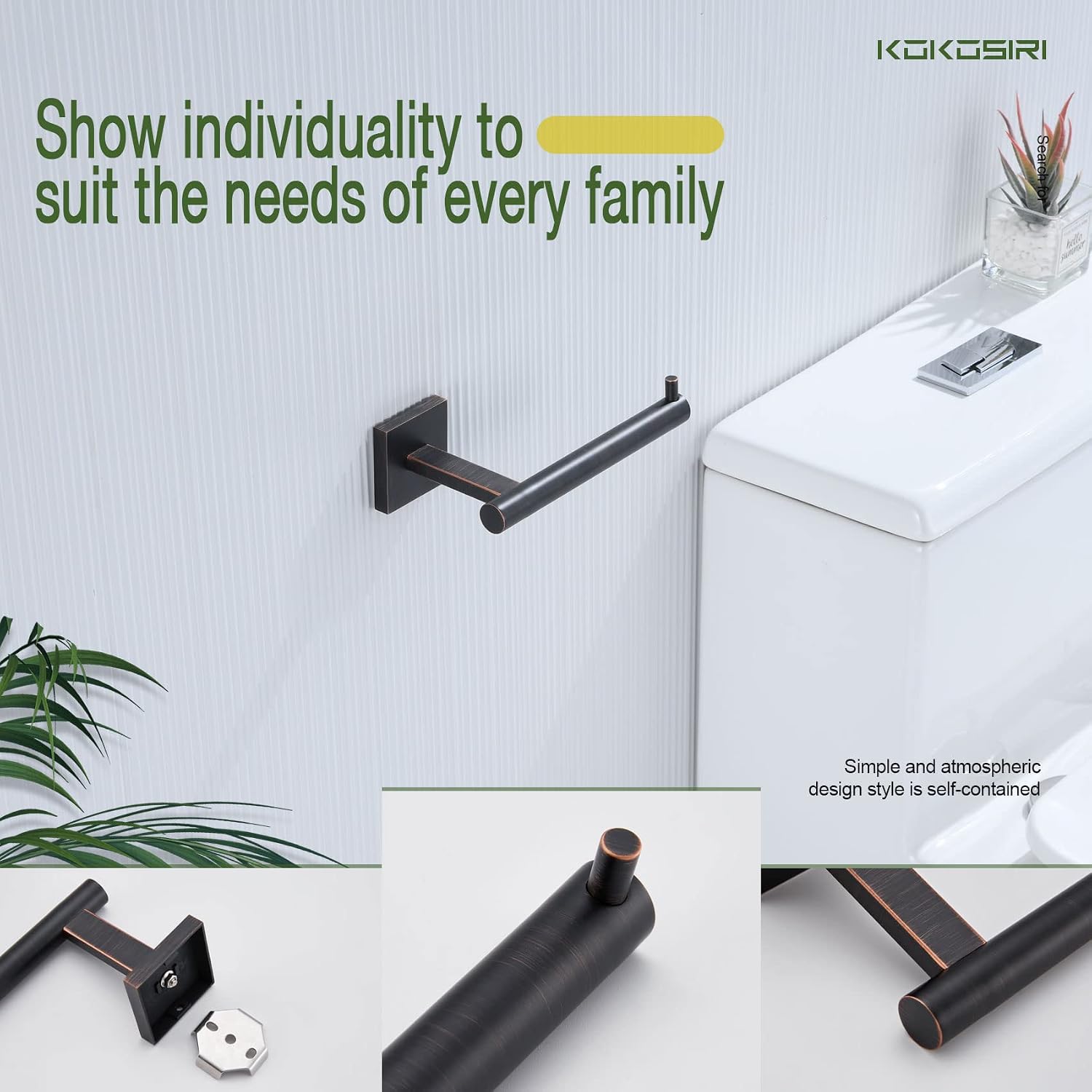 Toilet roll Holder 20 Inch Bathroom Towel Bars Toilet Paper Holder Roll Stainless Steel Wall Mount Oil Rubbed Bronze