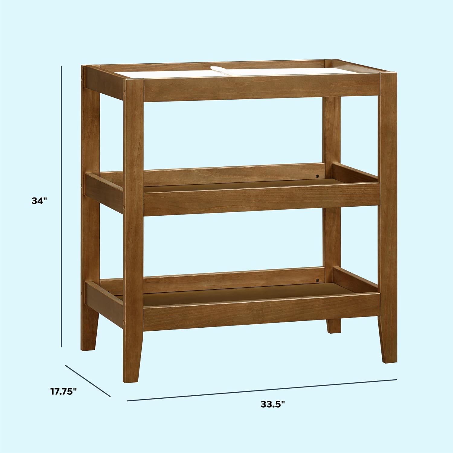 Carter's by Davinci Colby Changing Table in Walnut, GREENGUARD Gold Certified