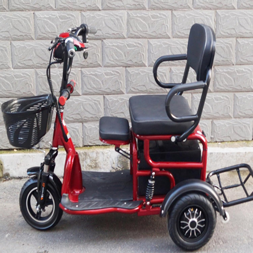 Leisure Scooter for The Elderly/Adults, Electric Scooter for Driving, 20Ah Lithium Battery Electric Small Mini Tricycle,Blue