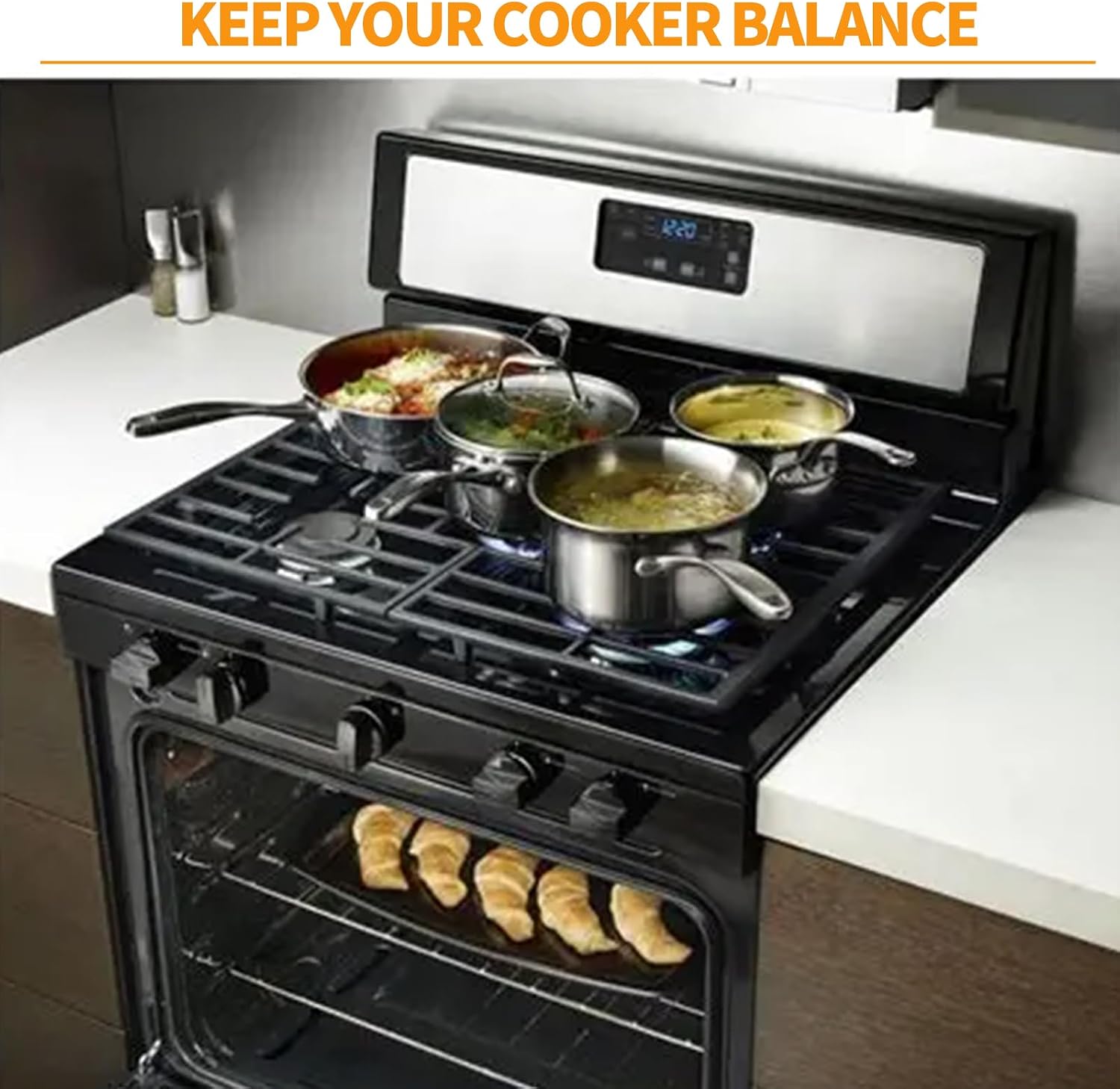 Atgestore Upgraded W10620480 Burner Grate Replacement for Whirlpool Stove Parts Cast Iron Grate WFG320M0BW3 WFG505M0BS3 Whirlpool 5 Burner Gas Range Stove Top Cooktop Surface Burner Grate Rack 1 Set