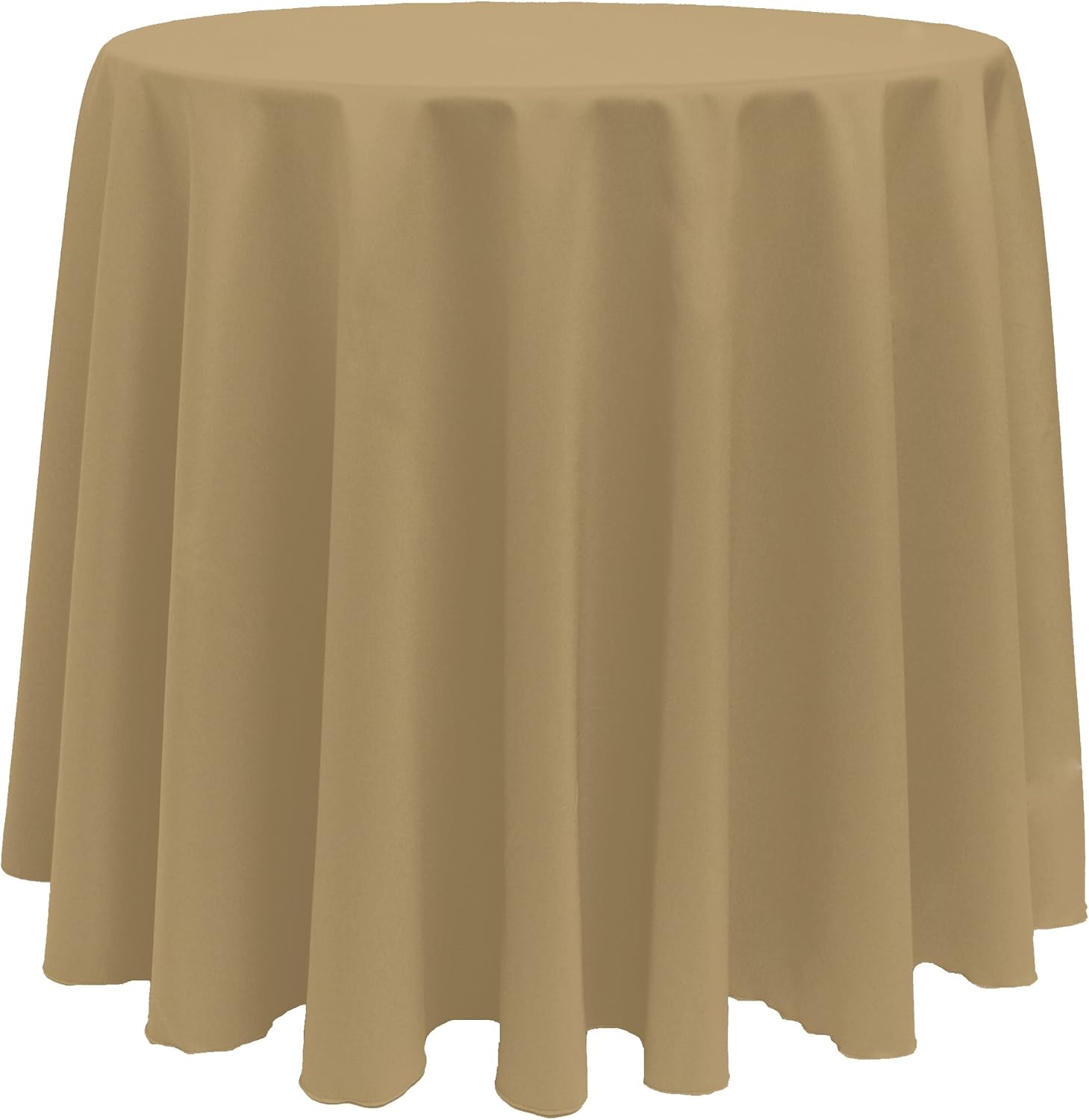 Ultimate Textile 90in Round Tablecloth - Polyester Table Cover with Seamless Design, Machine Washable, Stain & Wrinkle Resistant for Weddings - Cafe, 3 Pack