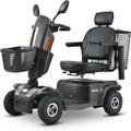 Mobility Scooters for Seniors & Adults 500 Lb Weight Foldable,Heavy Duty 4 Wheel Powered Scooter,Portable Disability Electric Wheelchair,500W Motor,52AH Battery,25 Miles Range,Rear Basket,Black