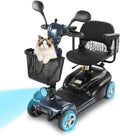 Mobility Scooter for Seniors/Adults, up to 300lbs Capacity, 4 Wheels Mobility Scooters with 15 Miles 350W 5/7MPH, Electric Wheelchair, Adjustable Seat with Rear Mirror
