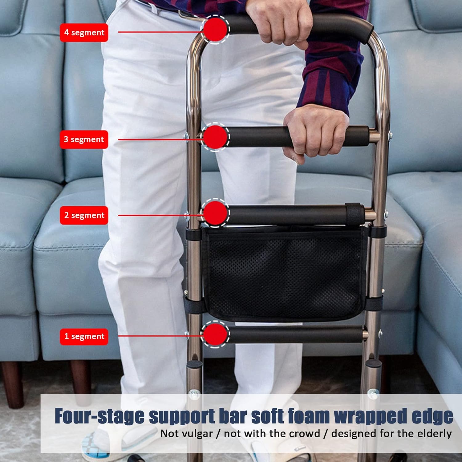 Standing Supports Aid Stand Assist, Seat Lift Assist, Adjustable Heights Safety Hand Rails, Mobility & Daily Living Aids, Easy Get Up Chair Support, Fall Protection for Elderly, Di