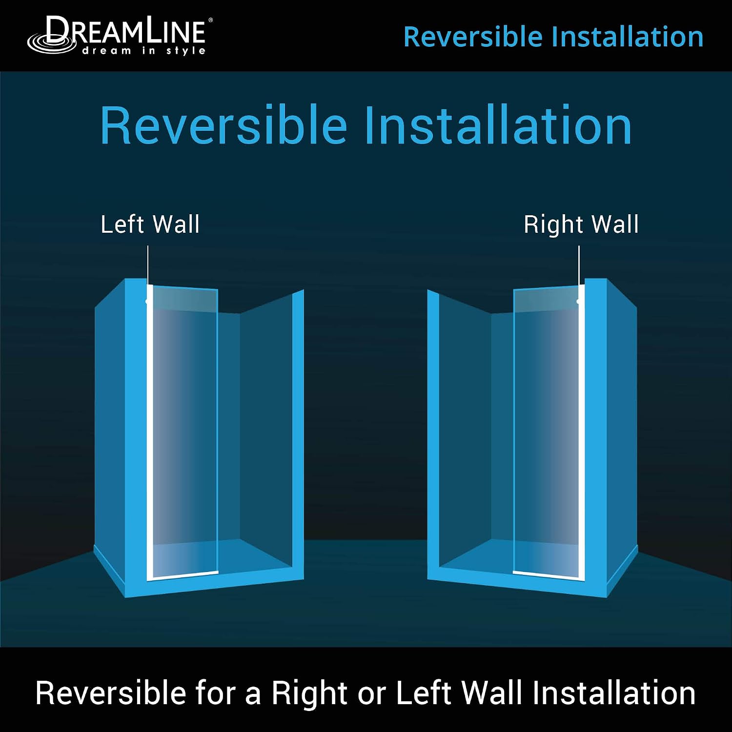 DreamLine Linea 34 inch W x 72 inch H Frameless Fixed Shower Screen in Oil Rubbed Bronze