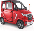VEVOR 4-Wheel Enclosed Mobility Scooter for Seniors Adults, 660lbs Capacity, 3-Seater 2000W Electric Recreational Mobility Scooter 45 Miles Long Range, Remote Unlock, All-Terrain for Touring Shopping