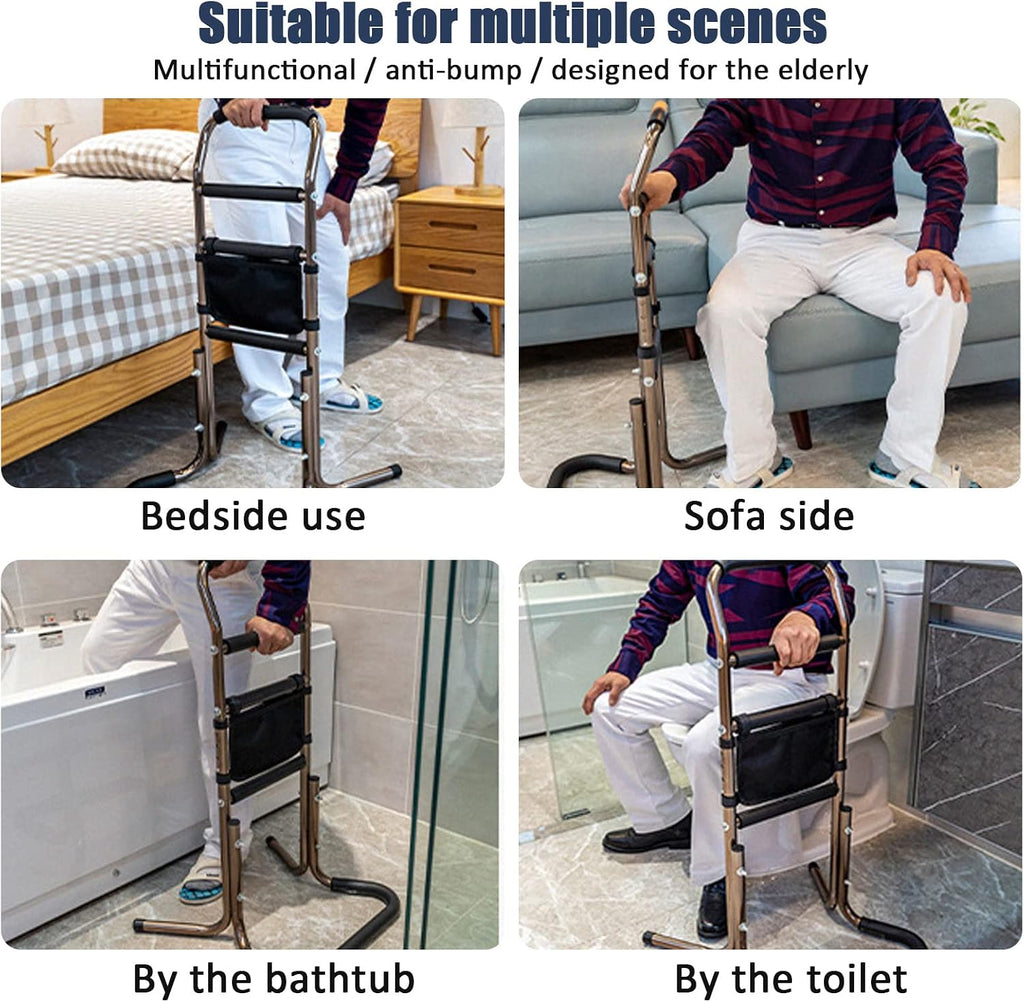 Standing Supports Aid Stand Assist, Seat Lift Assist, Adjustable Heights Safety Hand Rails, Mobility & Daily Living Aids, Easy Get Up Chair Support, Fall Protection for Elderly, Di