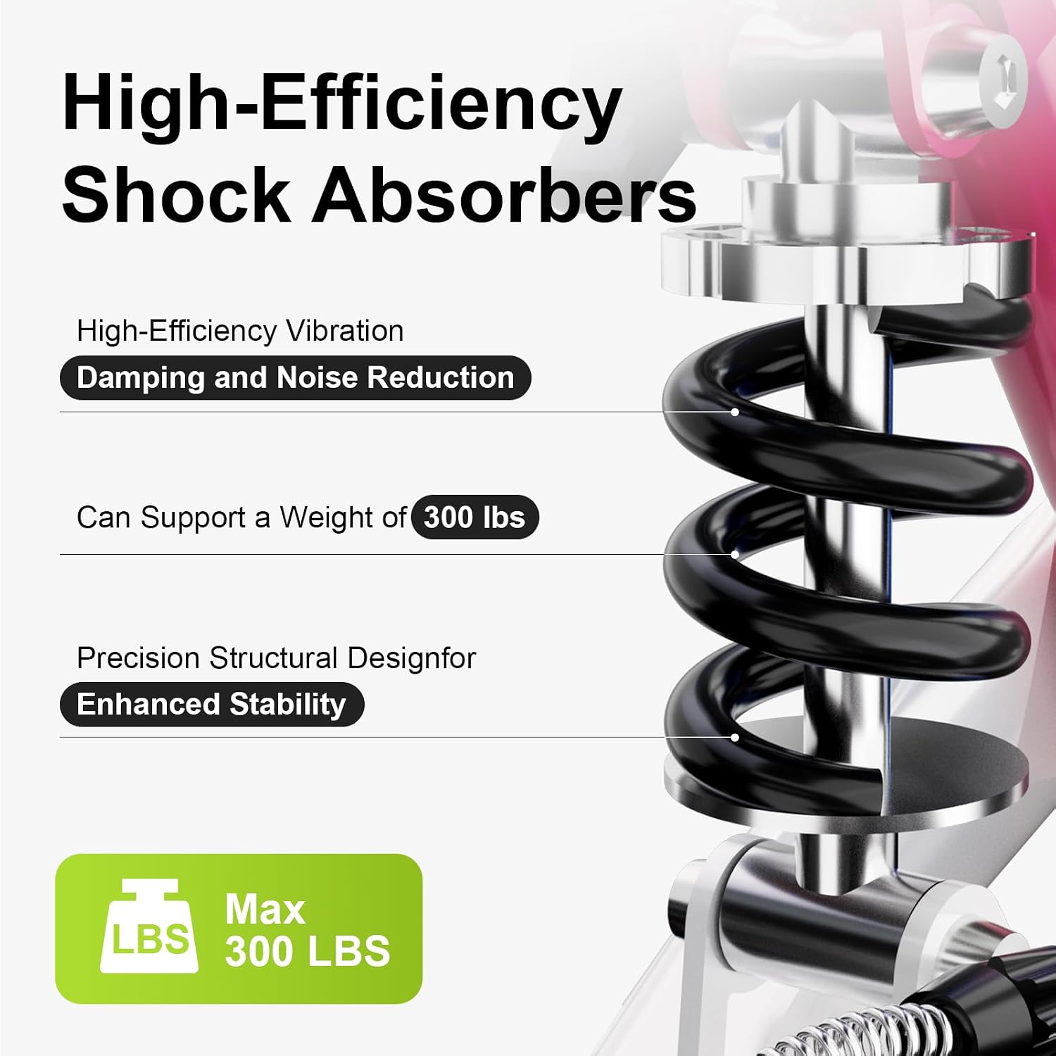 BlessReach Economy Steerable Knee Walker - Compact Crutch Alternative for Foot Injuries with Dual Braking System (Pink)