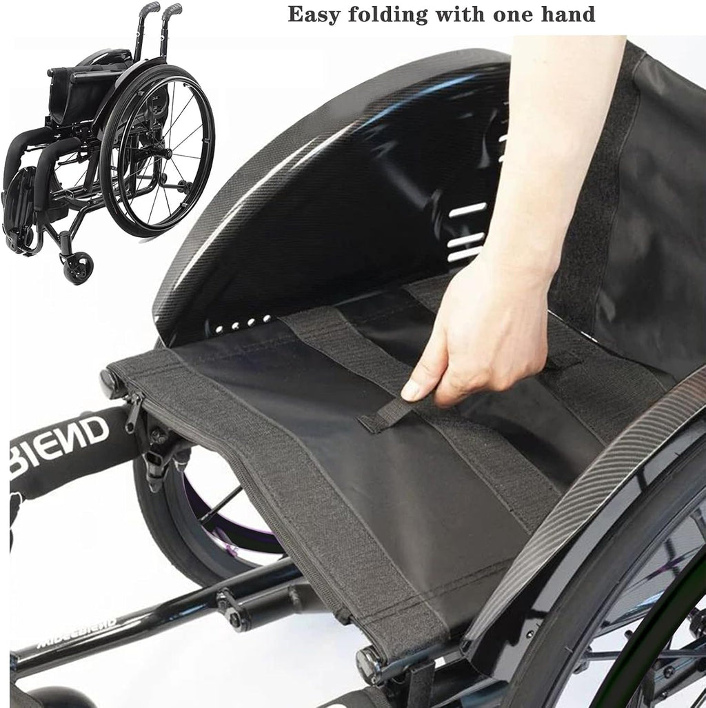 Lightweight Wheelchair,Durable Aluminum Alloy Wheelchair,Sports And Leisure Wheelchairs For Adults,Portable Folding Wheelchair,Self Propelled Wheelchair,220-Ib Weight Capacity(B-black,Seat width 36cm)