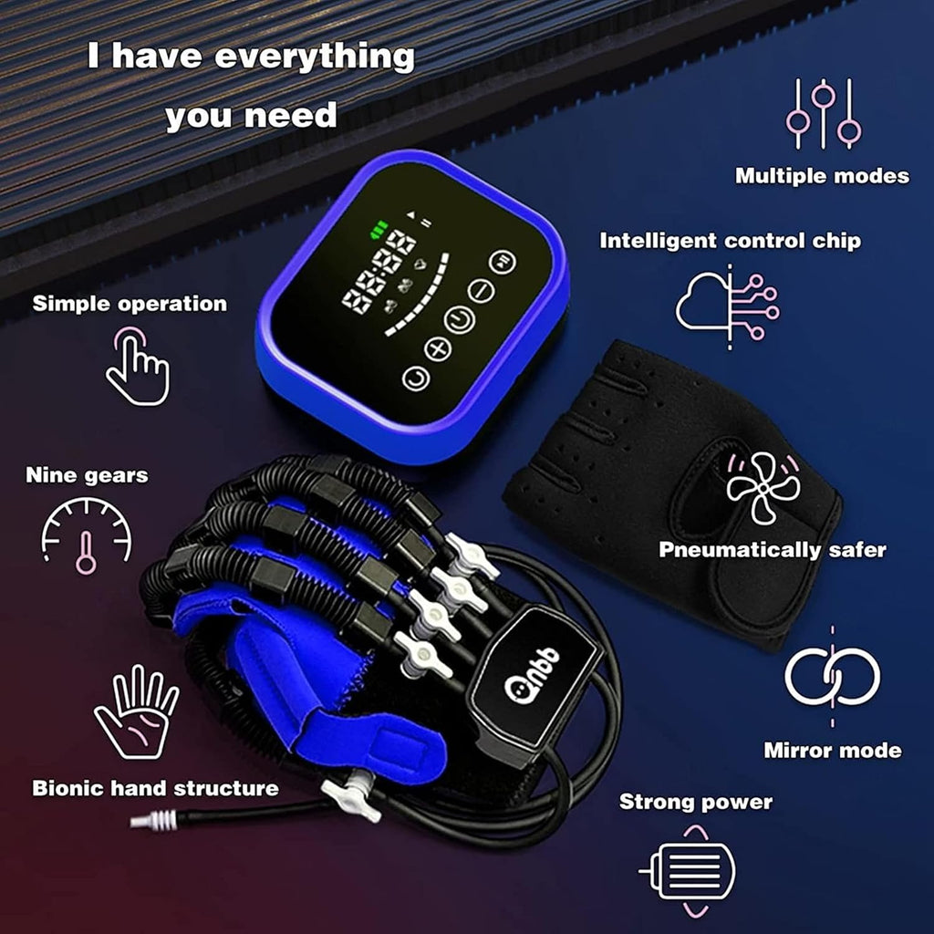 Disability Aids Rehabilitation Equipment Finger Straightening Brace Guard for Stroke People Finger Wrist Training,Right-L