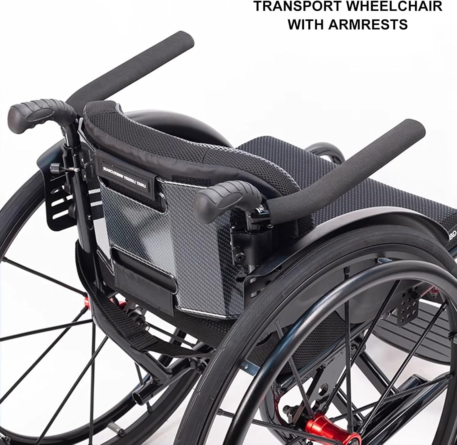 Folding Lightweight Sports Wheelchair,Foldable Wheelchair,Transport Wheelchair,Aluminum Alloy Wheelchair,Portable Wheelchairs,Anti-Tip Wheels Wheelchair,with Handbrakes Handrail(Green,42cm/16.5in)