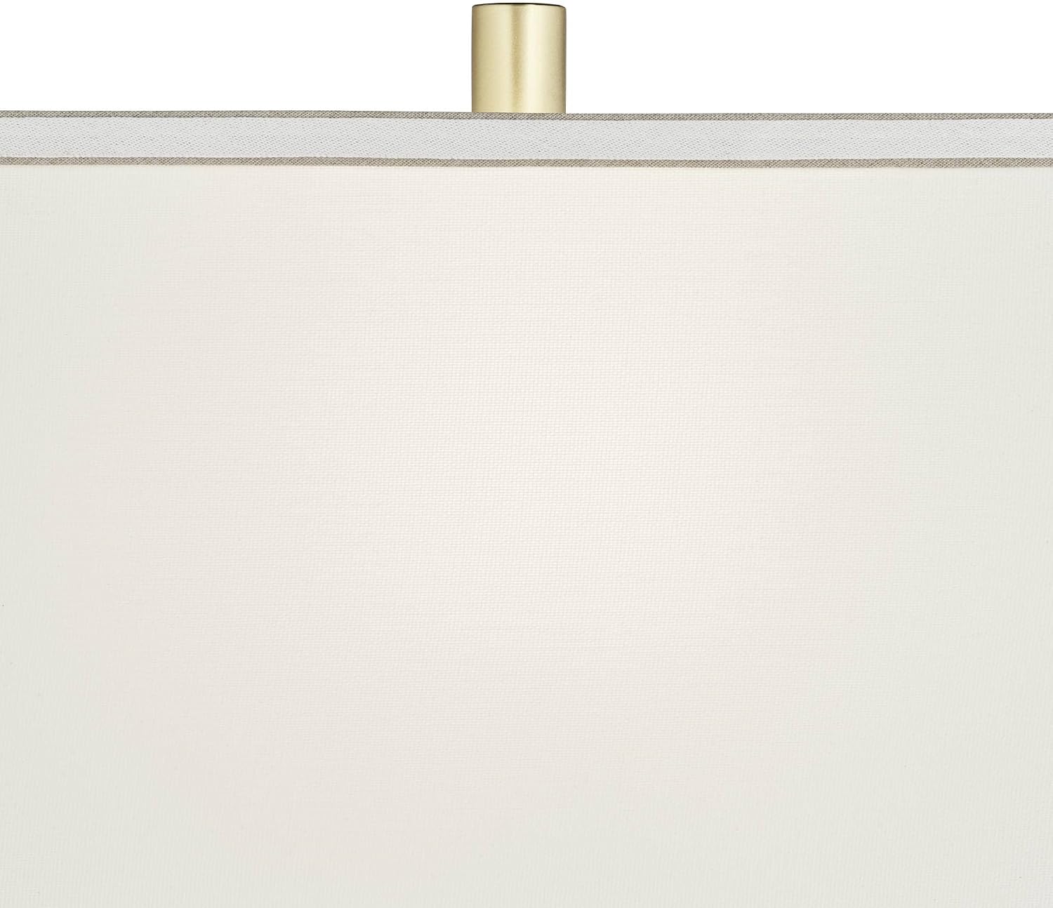 360 Lighting Evan Modern Table Lamps 28 1/4' Tall Set of 2 Gold Metal Geometric Frame White Curved Rectangular Shade for Living Room Bedroom House Bedside Nightstand Home Office Family
