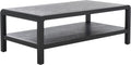 SAFAVIEH Home Collection Omara Black 1-Shelf Coffee Table