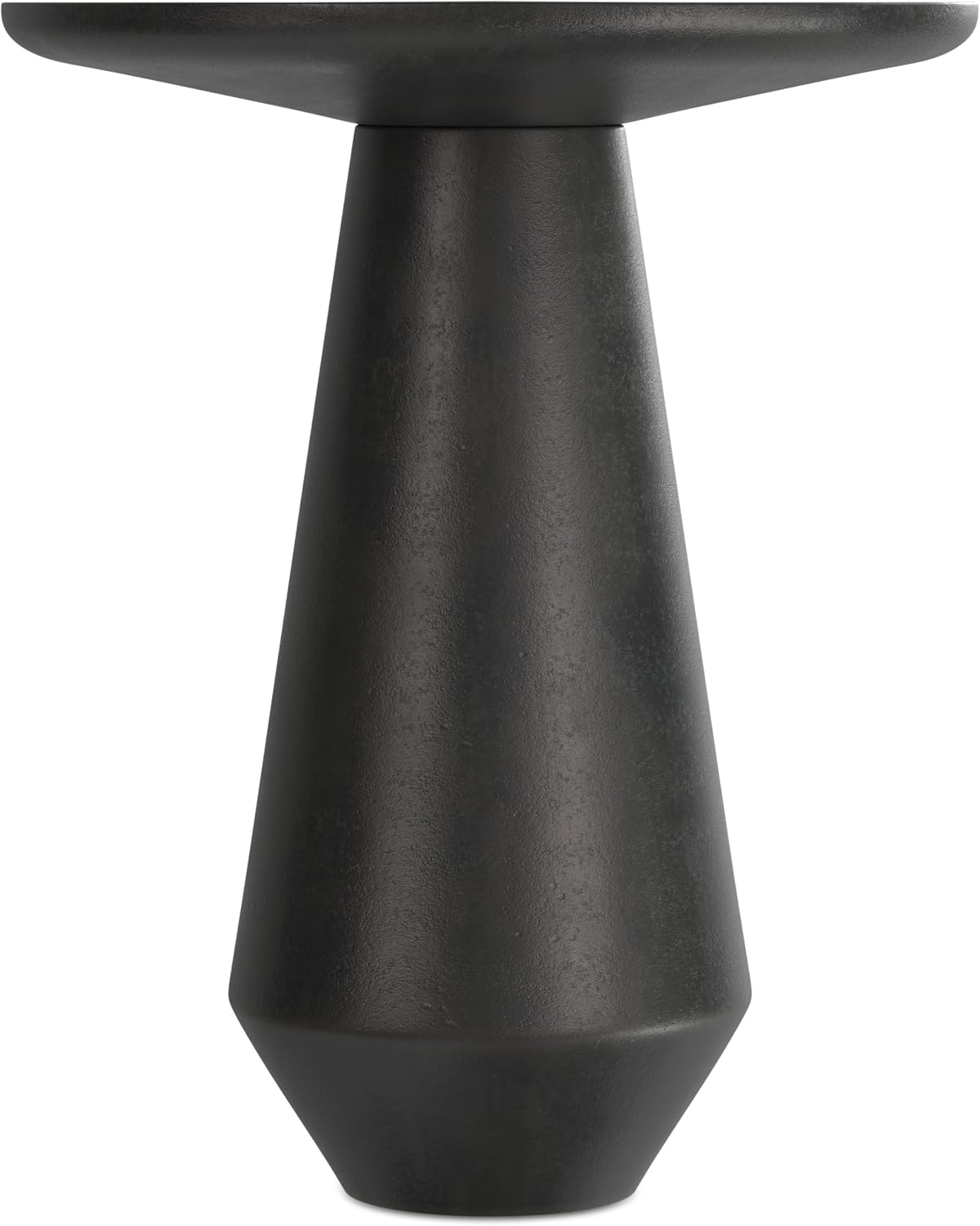 SIMPLIHOME Gloria Metal Side Table - 16 inch Wide Solid Metal Round Cast Aluminum Accent Table in Graphite, Contemporary End Table for Living Room with Powder-Coated Finish, Assembled