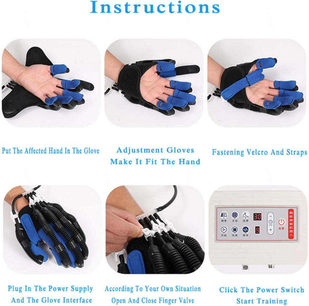 Robot Glove Hand Training Rehabilitation Stroke Hemiplegia Finger Exerciser for Stroke Hemiplegia Hand Function Recovery,Right-S