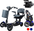 Mobility Scooters for Seniors – 4 Wheel Foldable Portable Electric Scooter, Collapsible & Motorized, 500W Dual Motor, 30-Mile Range, 11 MPH, All-Terrain Folding Mobility Scooter Lightweight for Adults