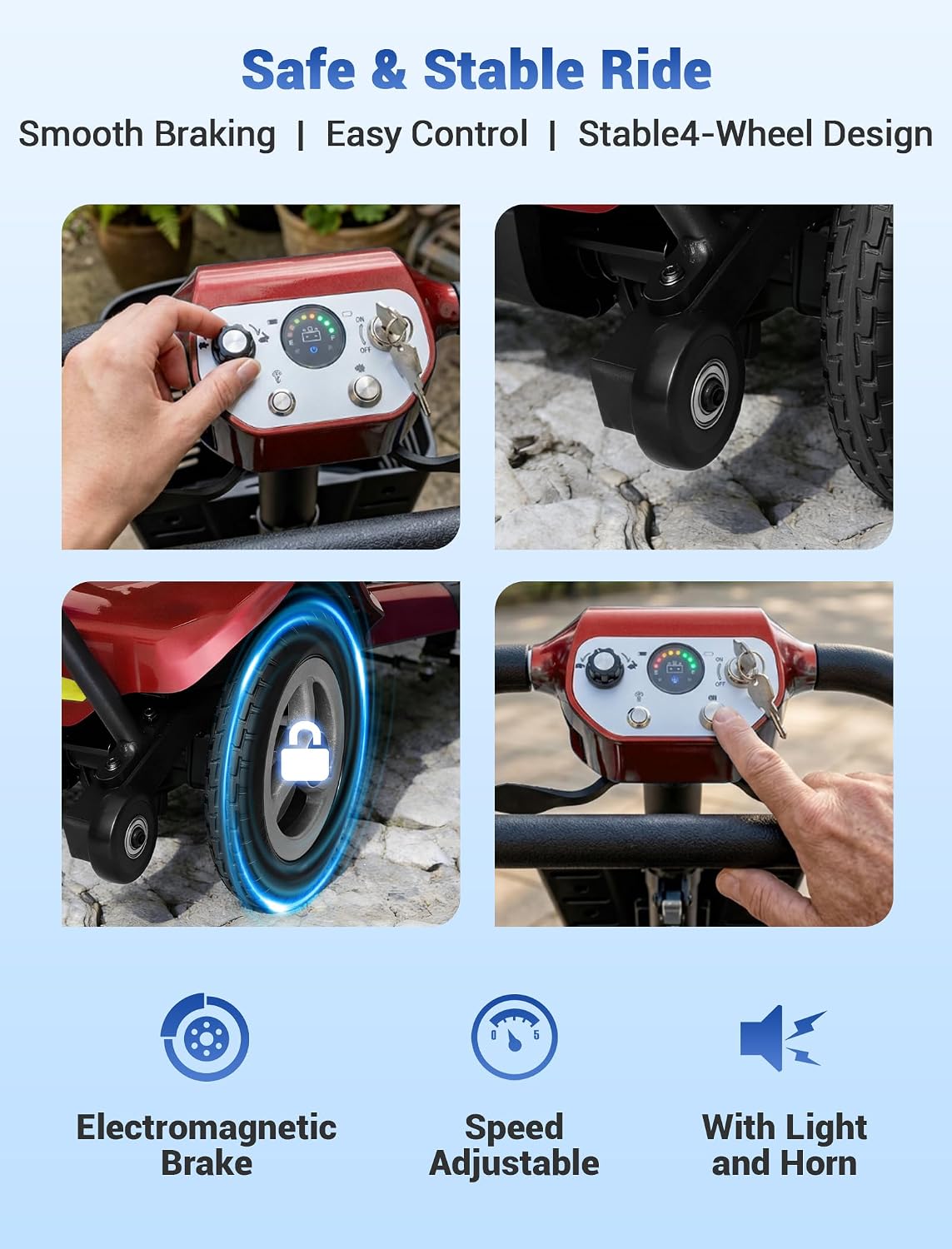 Aotedor Ultra Lightweight Mobility Scooter for Adults, 36 lbs Foldable Electric Scooter with Dual Lithium Batteries, 22 Miles Range Portable Travel Scooter for Seniors, Airline Approved