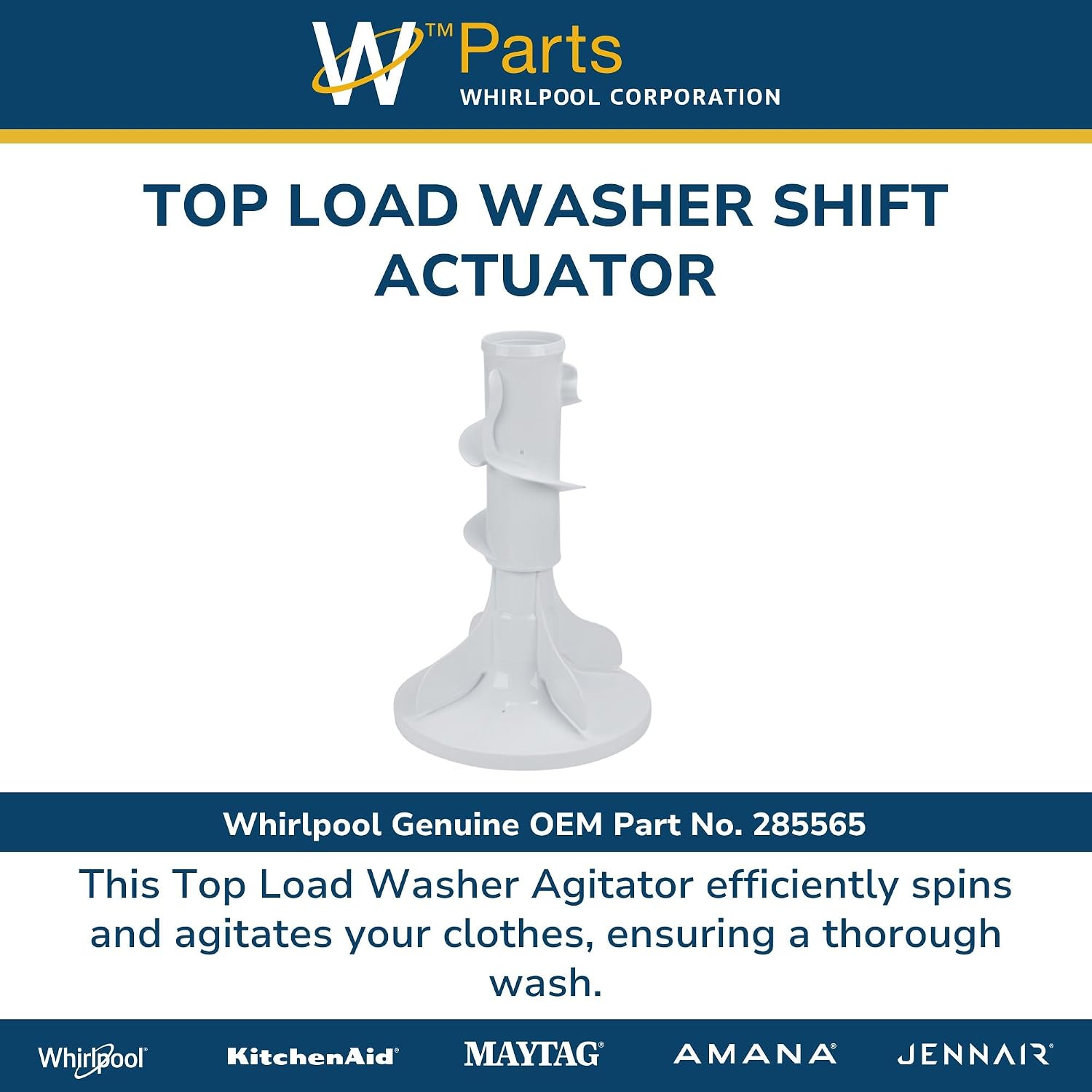 Whirlpool 285565 Agitator for Washer