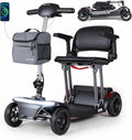 ScootNGo Mobility Scooter for Seniors & Adults Foldable, Airline Approved, 44Lbs Lightweight 4 Wheel Electric Scooter, Portable for Travel, with Removable Battery & USB Port (Standard)