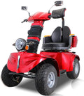 Heavy Duty 4 Wheels Mobility Scooter, All Terrain Electric Mobility Scooters for Seniors and Adults, 1000W Motor, Fat Tire, Adjustable Handle and Seats, 500lbs Capacity, 31-36 Miles of Range